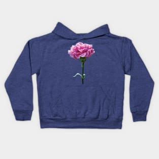 Carnations - One Pink Carnation Kids Hoodie